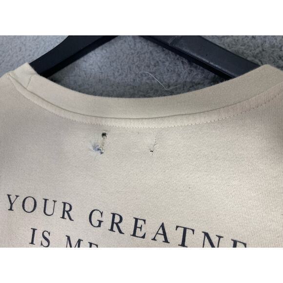 Unisex Ivory Michelangelo Art Graphic Crewneck Sweatshirt Unisex XL - Picture 10 of 10